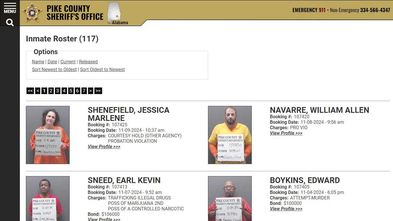 Inmate Roster - Current Inmates Booking Date Descending - Pike County ...